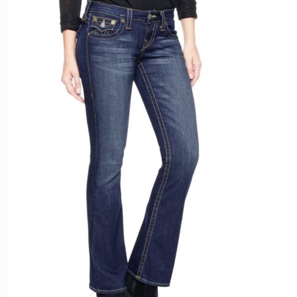 True Religion Varsity Letterman Bootcut Jeans - Picture 1 of 10